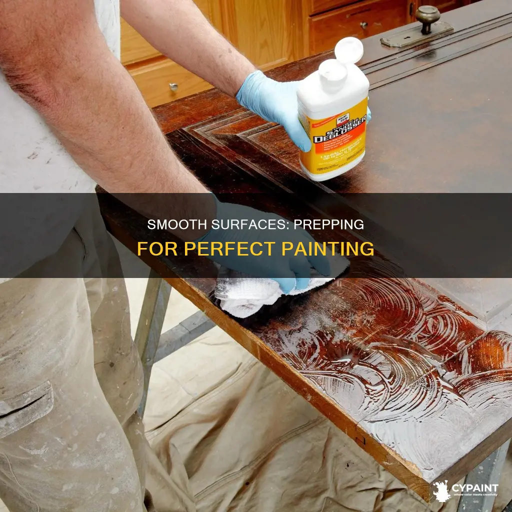how can i smooth a surface to paint on