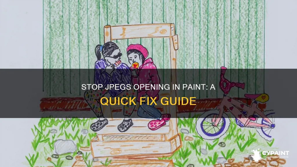 how can i stop jpegs from opening in paint