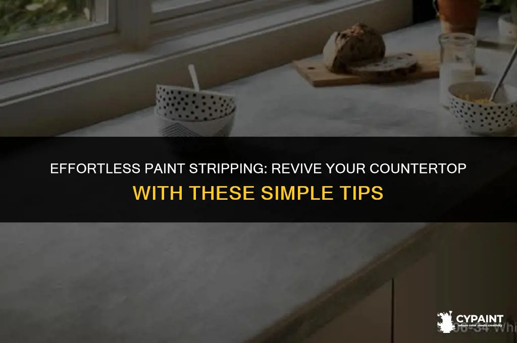 how can i strip paint from my countertop