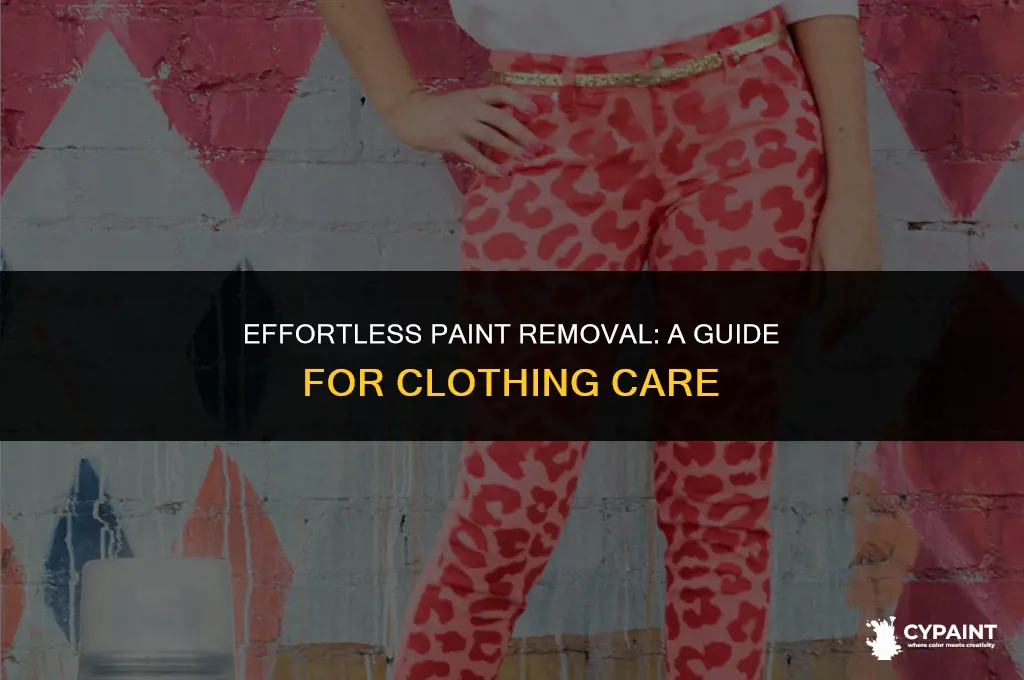 how can i take paint off my clothes