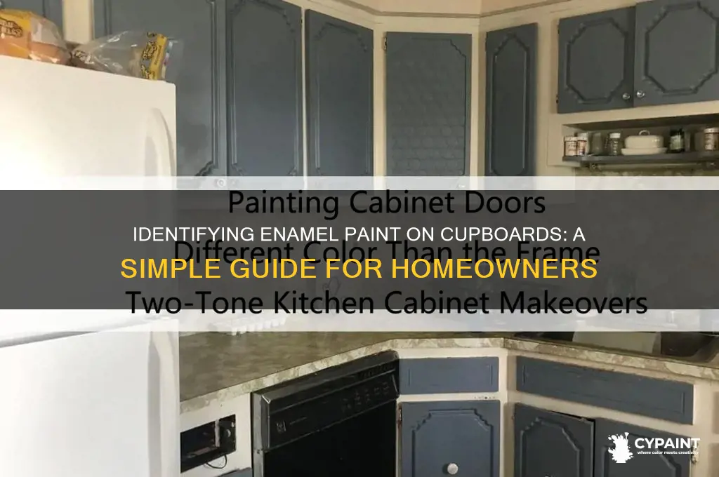 how can i tell if my cupboards have enamal paint