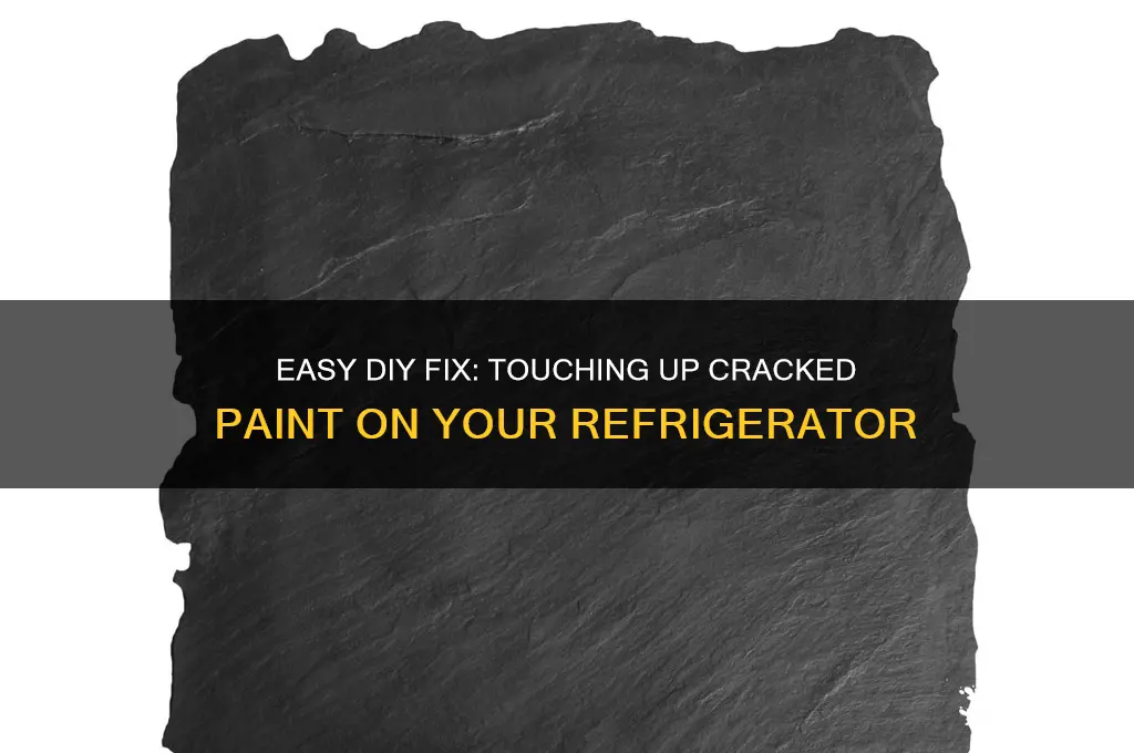 how can i touch up cracked paint on a refridgerator