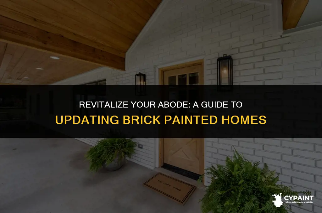 how can i update a brick painted home