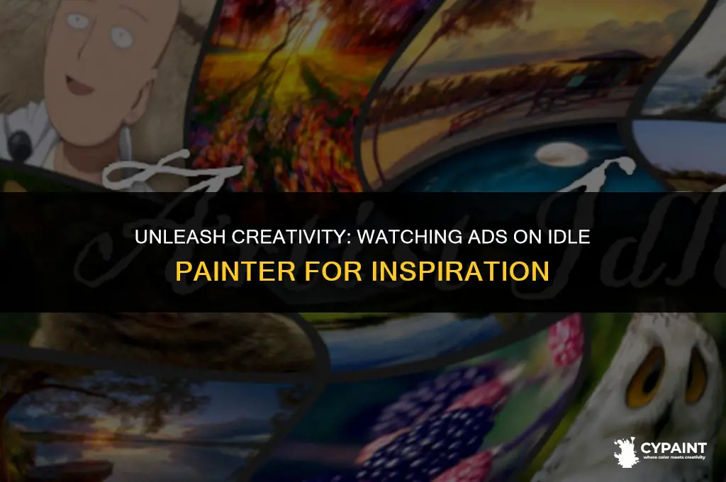 how can i watch adds on idle painter