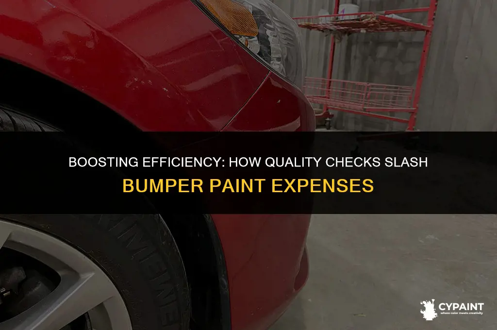 how can quality check reduce bumper paint costs