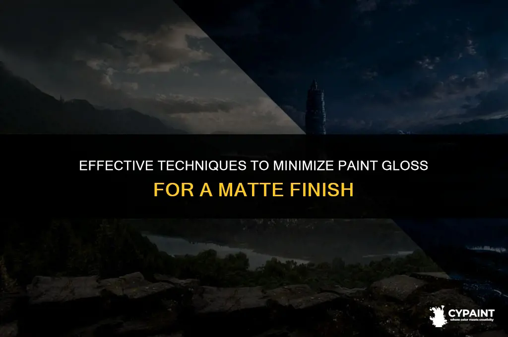 how can the gloss of paint be reduced