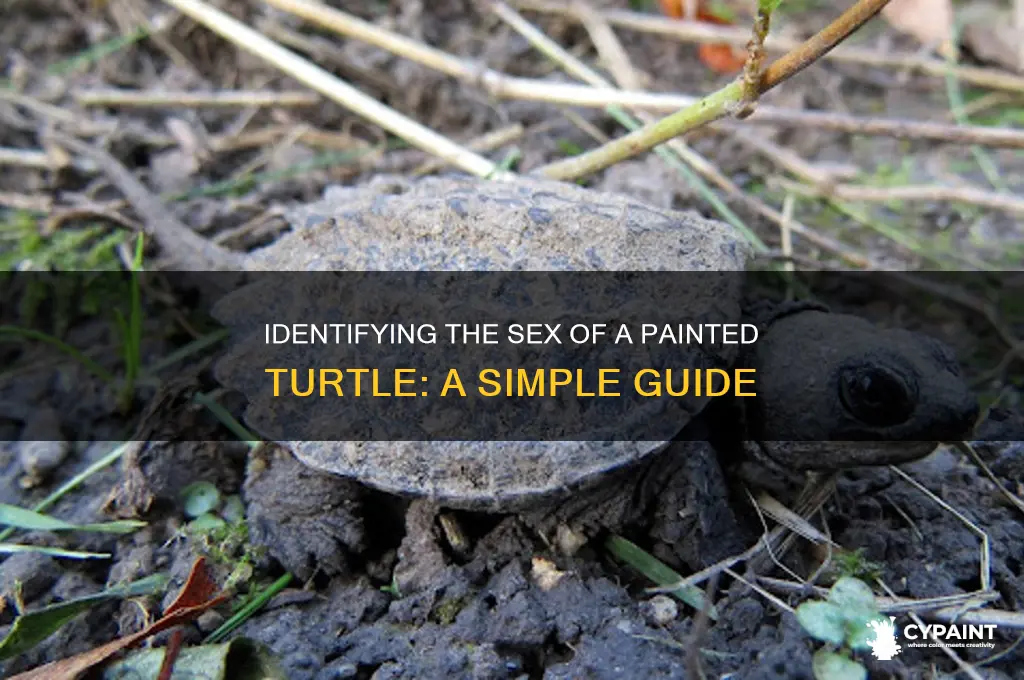 how can u tell the sex of a painter turtle