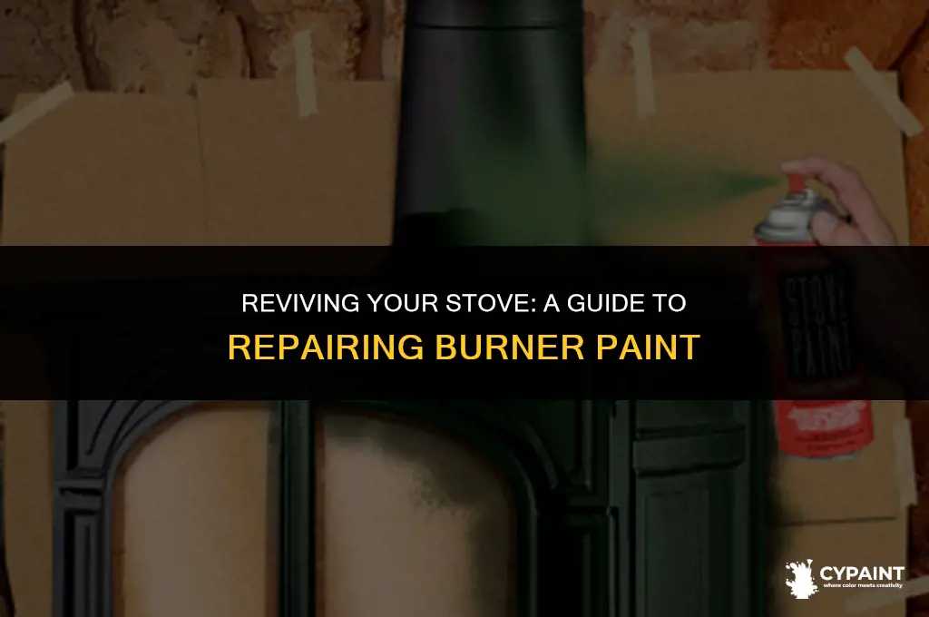 how can we correct the stove burner paint