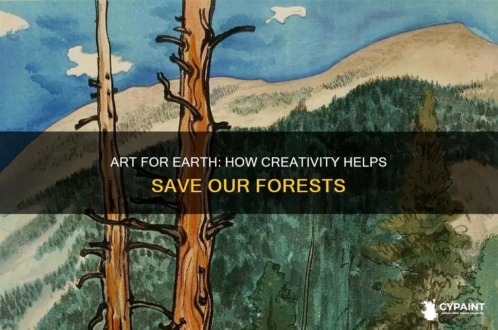 how can writing songs and making paintings help protect forests