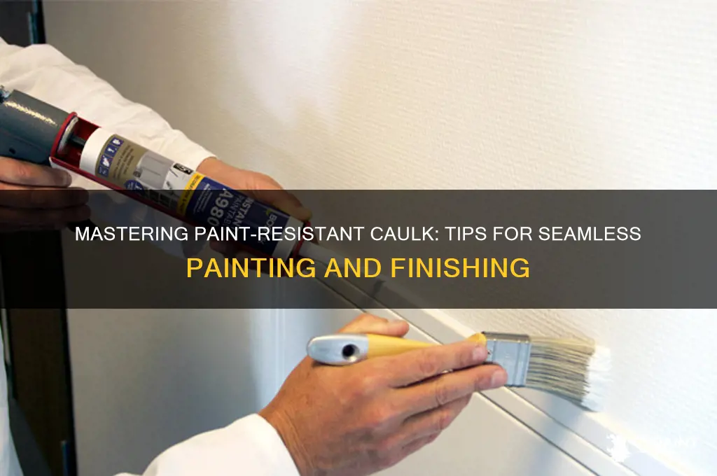 how can y ou paint caulk that is paimt resistant