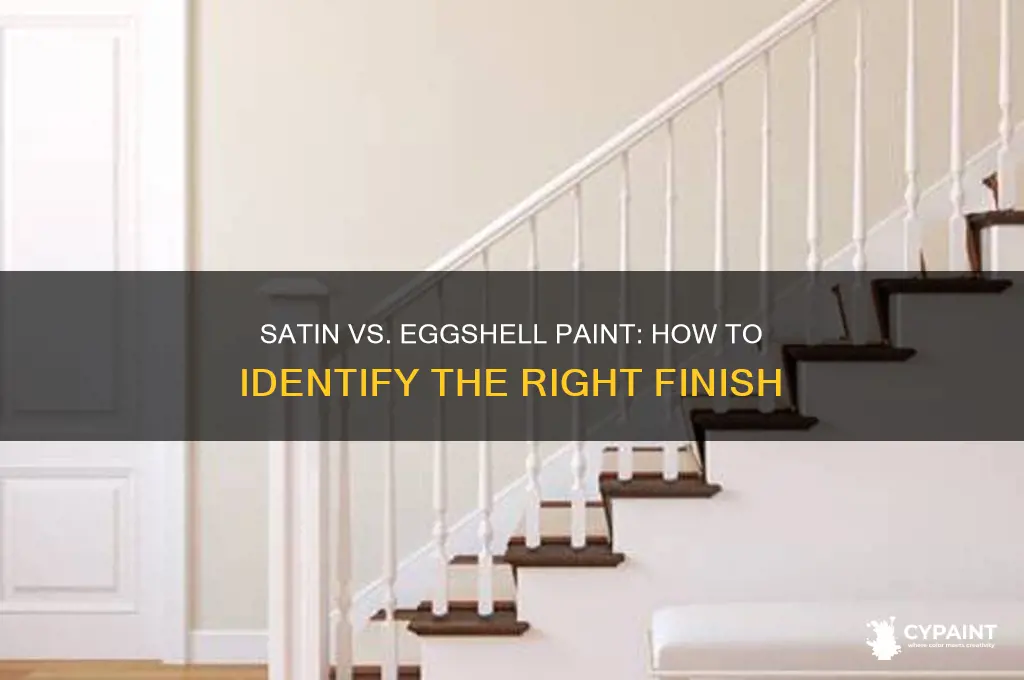 how can you determine paint finish of satin or eggshell