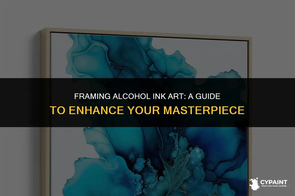 how can you frame an alcohol ink painting