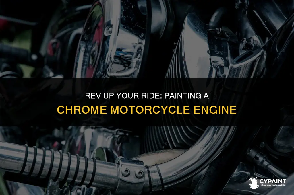 how can you paint a chrome motorcycle engine