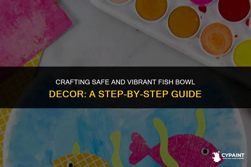 how can you paint fish bowl safe items