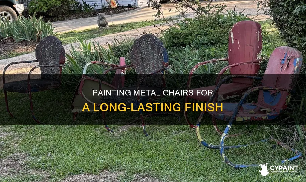how can you paint metalchaairs with a durable finish