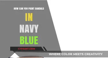 Step-by-Step Guide to Painting Sandals in Navy Blue