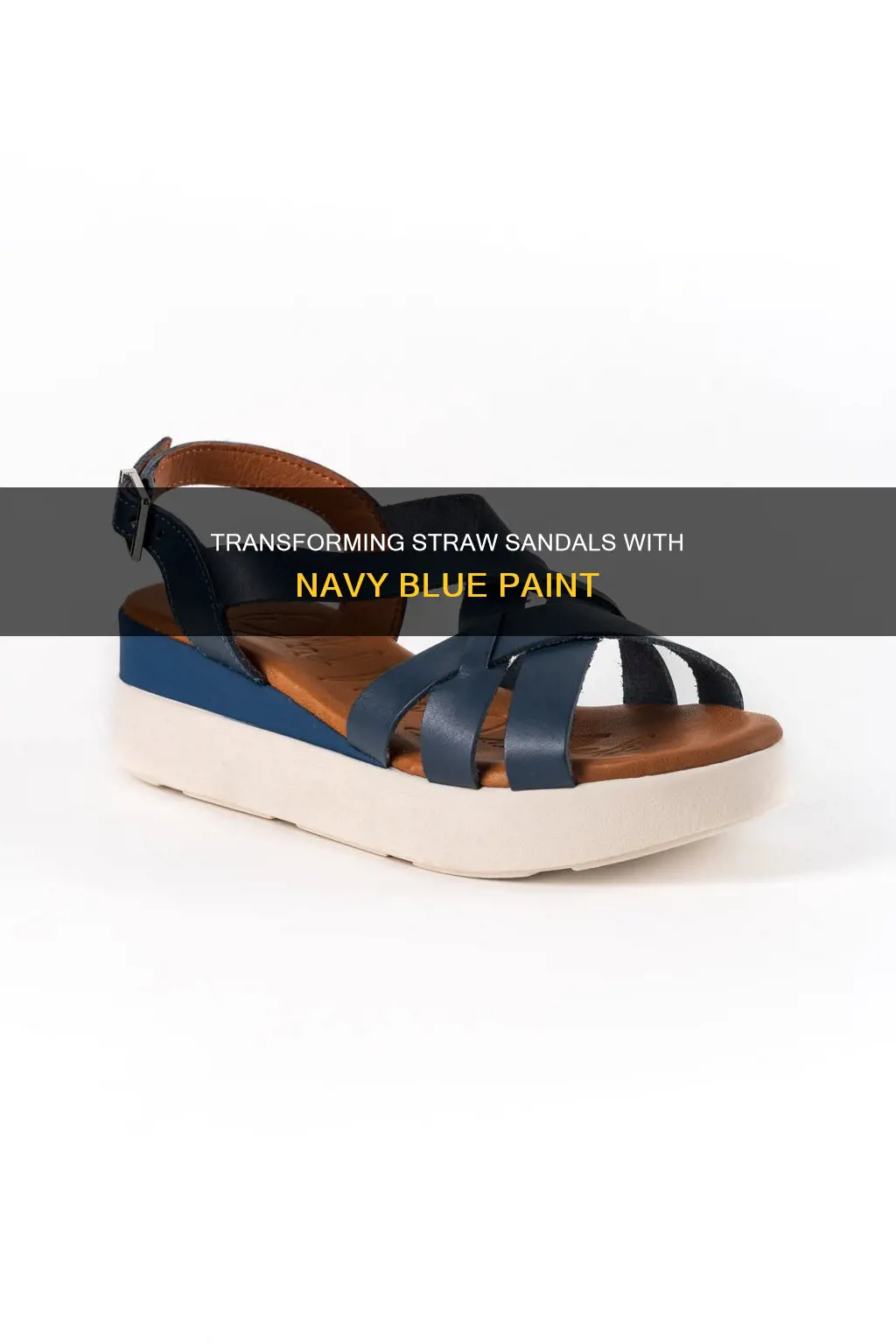 how can you paint strachy sandals in navy blue