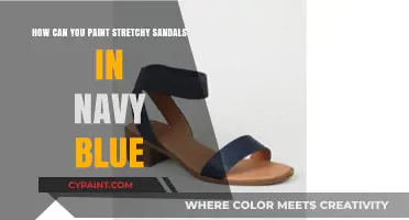 Transforming Sandals: Navy Blue Makeover
