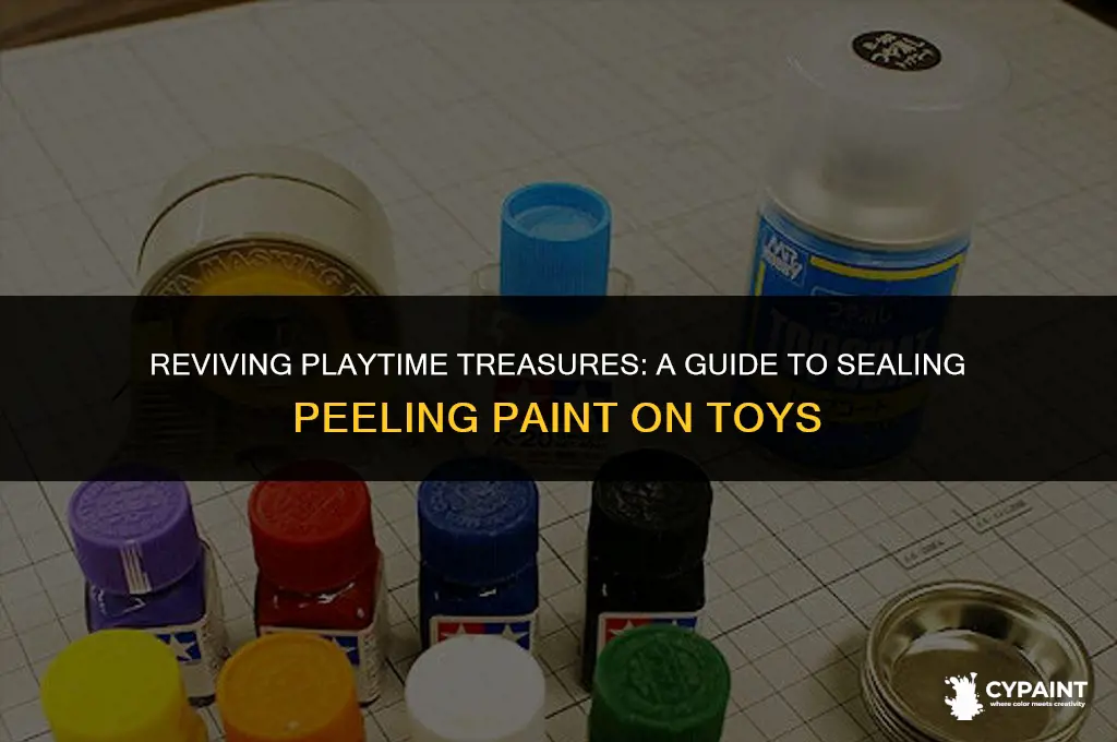 how can you seal peeling paint from toys