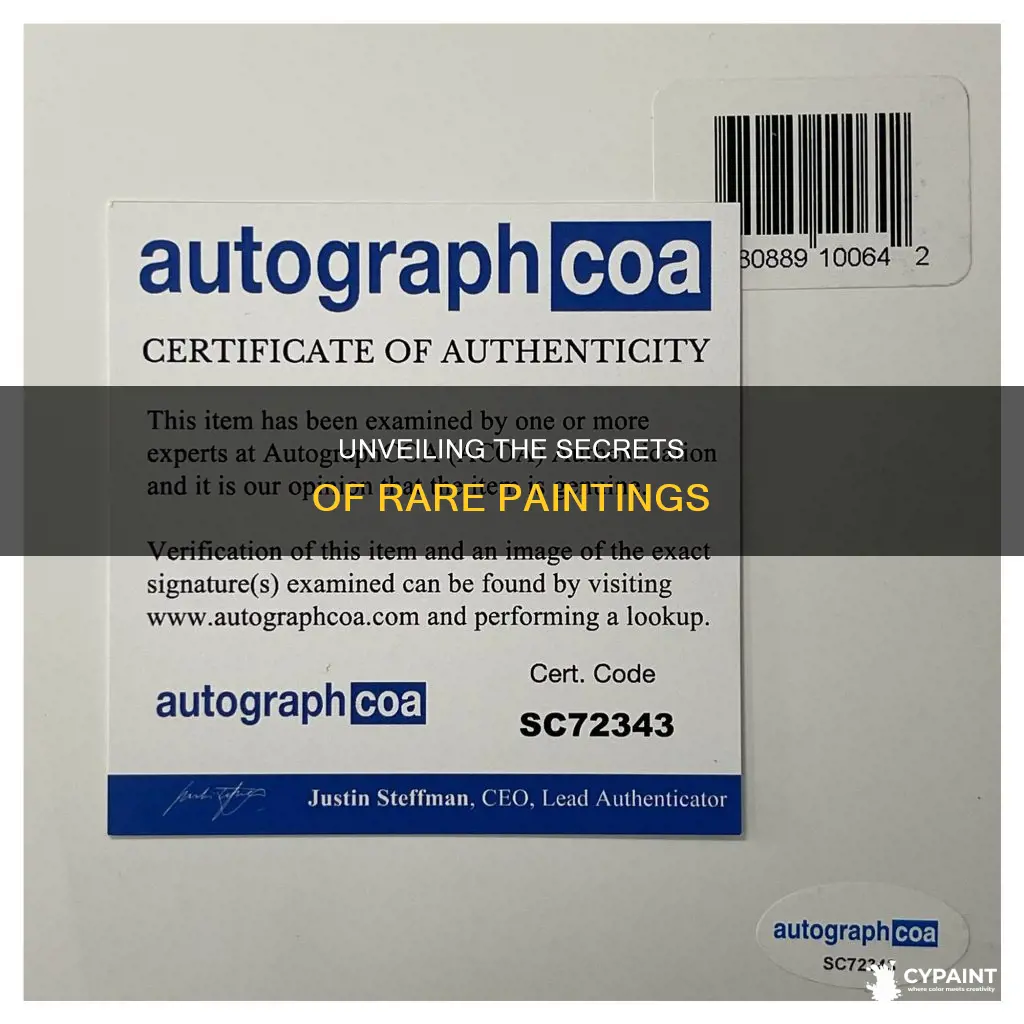 how can you tell if a painting is rare