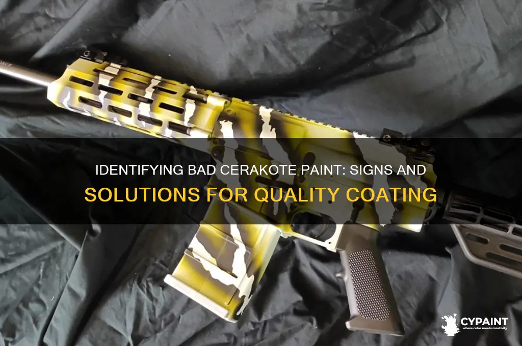 how can you tell if cerakote paint has gone bad