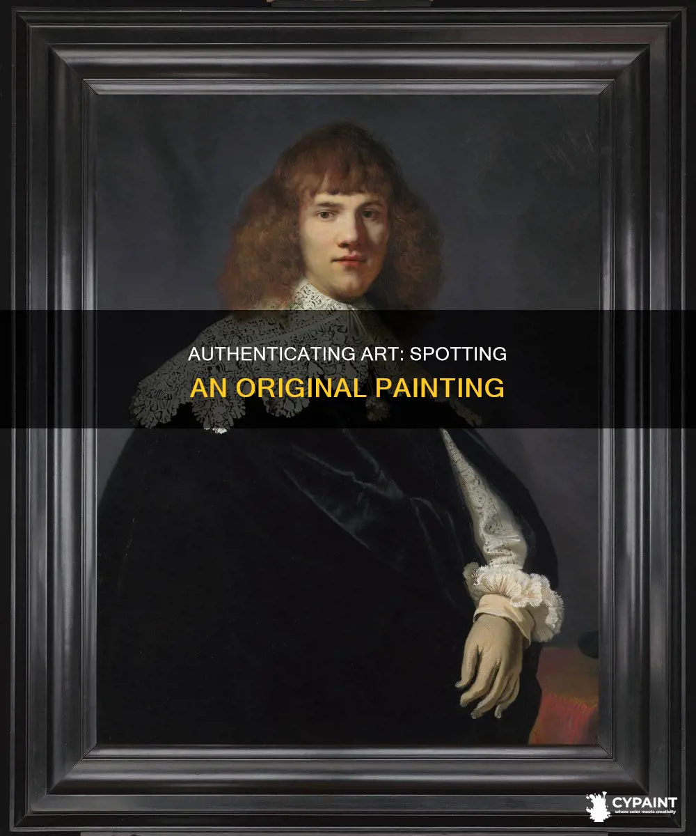 how can you tell if painting is an original