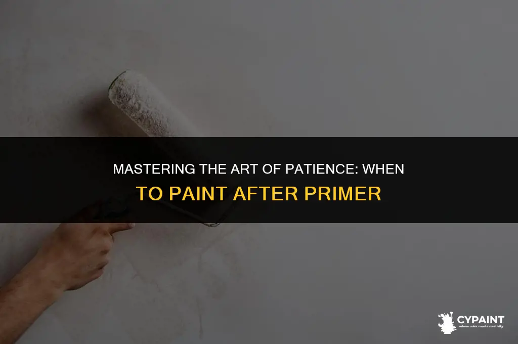 how can you wait to paint after primer