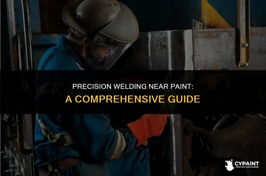 how close can a weld be to paint