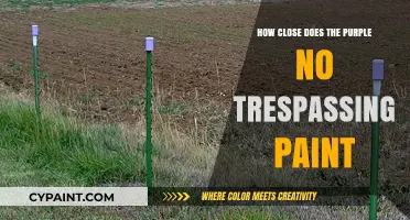 No Trespassing: How Close Can You Get to Purple Paint?