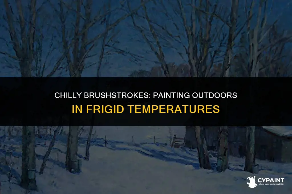 how cold can it be and paint outside