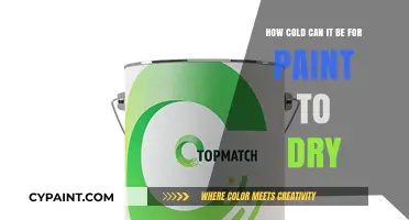 Freezing Temperatures: Paint Drying Explained