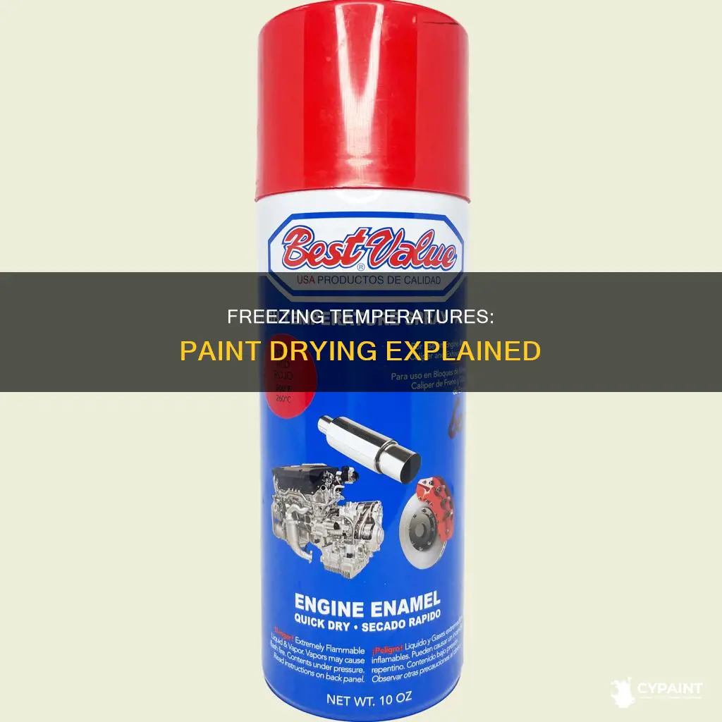 how cold can it be for paint to dry