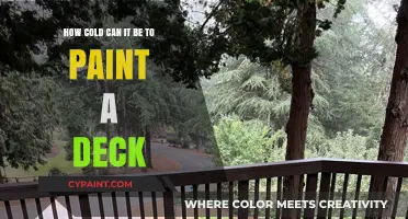 The Perfect Temperature for Deck Painting