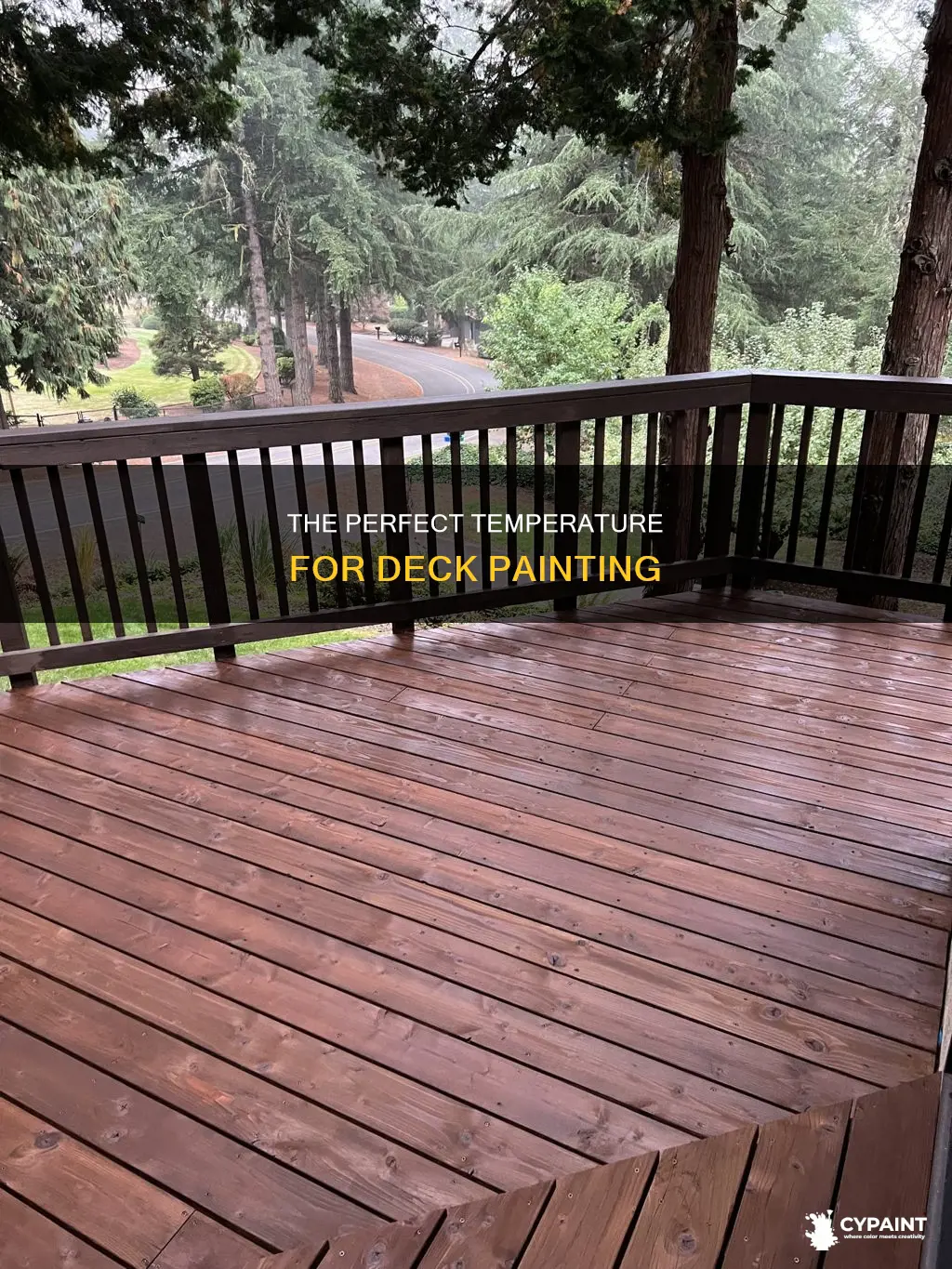 how cold can it be to paint a deck