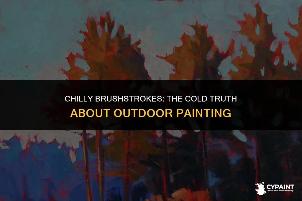 how cold can it be to paint outside