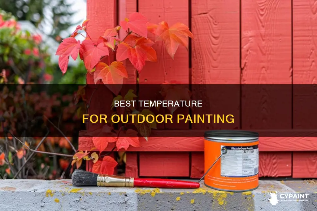how cold is it ok to paint outside