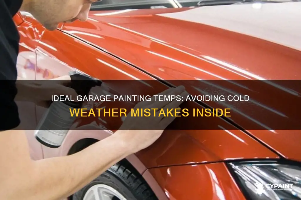 how cold is too cold to paint a garage inside