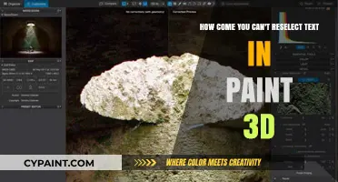 Why Paint 3D Won't Let You Reselect Text: Explained