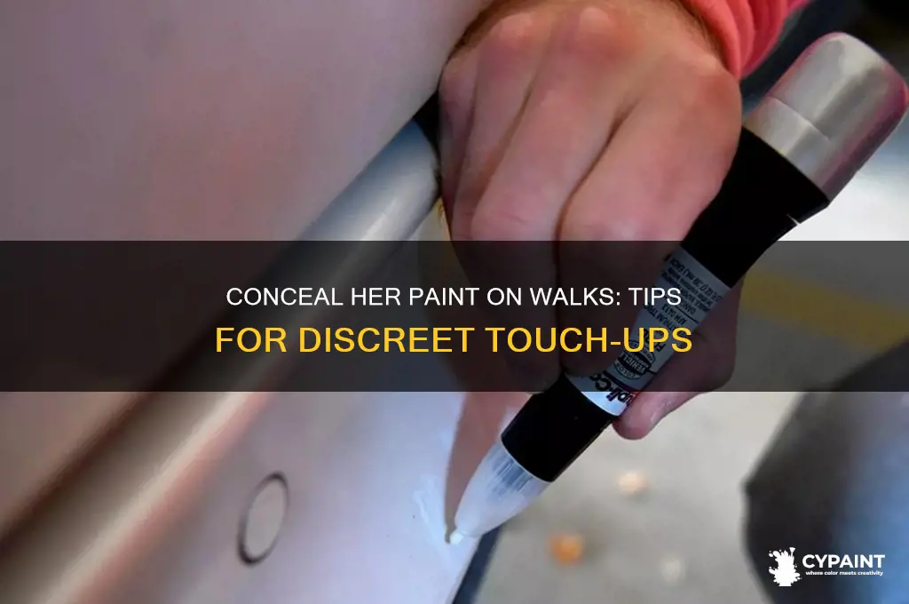 how cover up her paint on walks