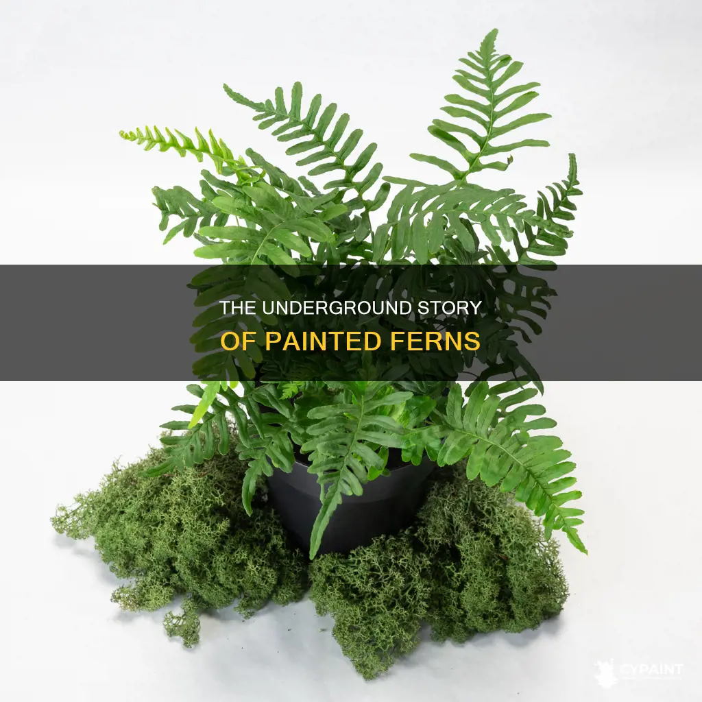 how deep are the roots of a painted fern