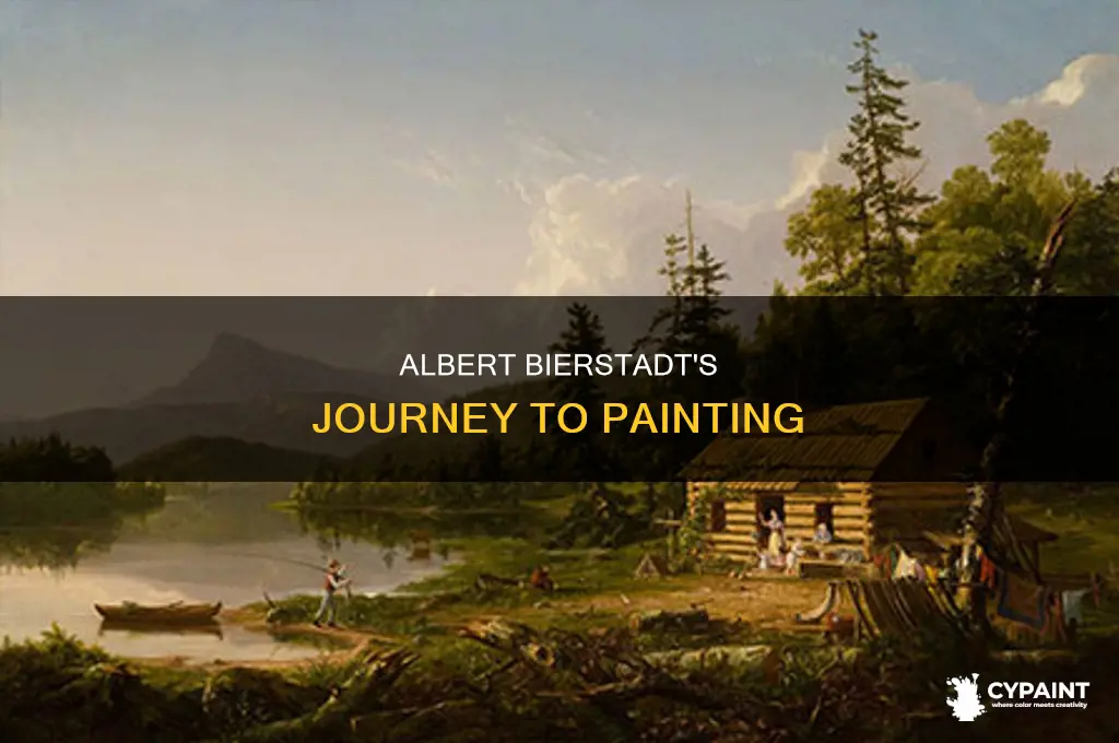 how did albert biersradt become interested in painting