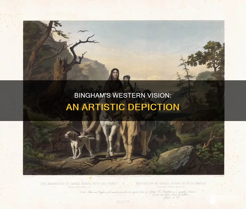 how did bingham depict the west in his paintings