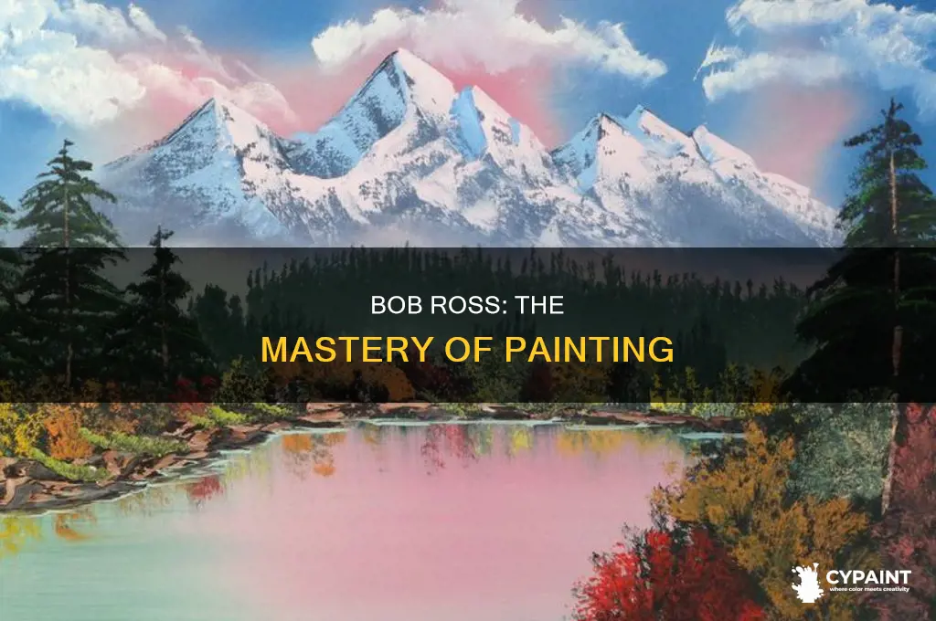 how did bob ross learn how to paint