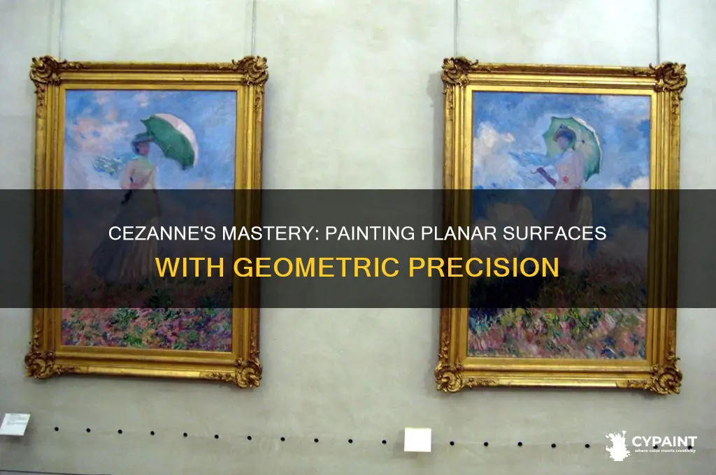 how did cezanne paint the planar surfaces of his subjects