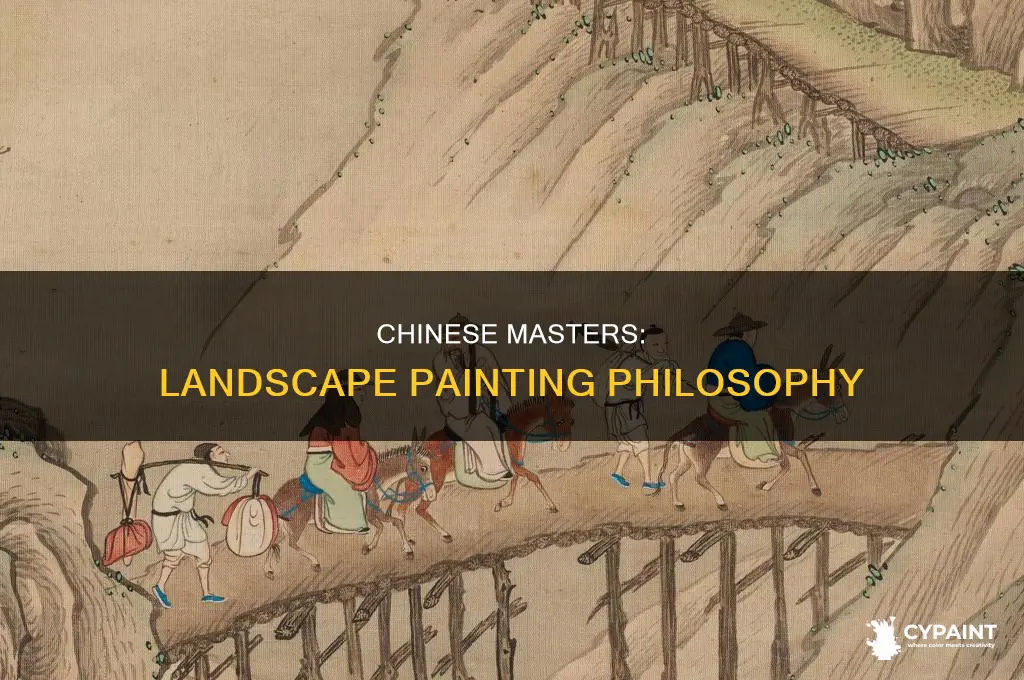 how did chinese painters refer to landscape painting