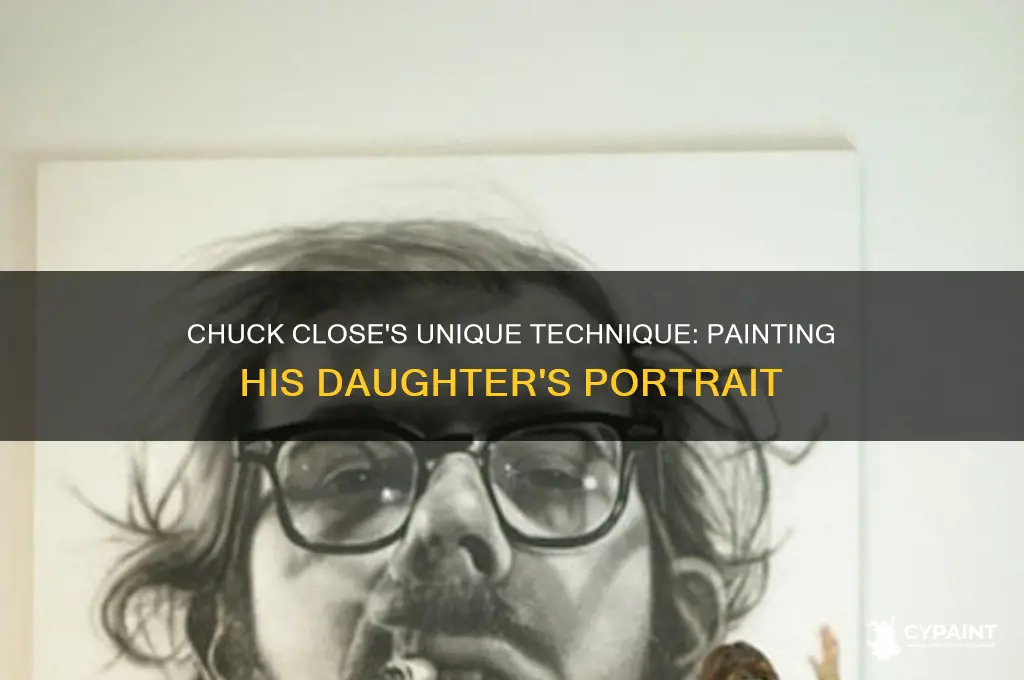 how did chuck close paint his daughter