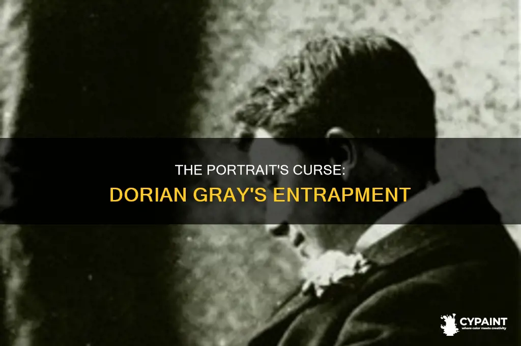 how did dorian gray become stuck in painting