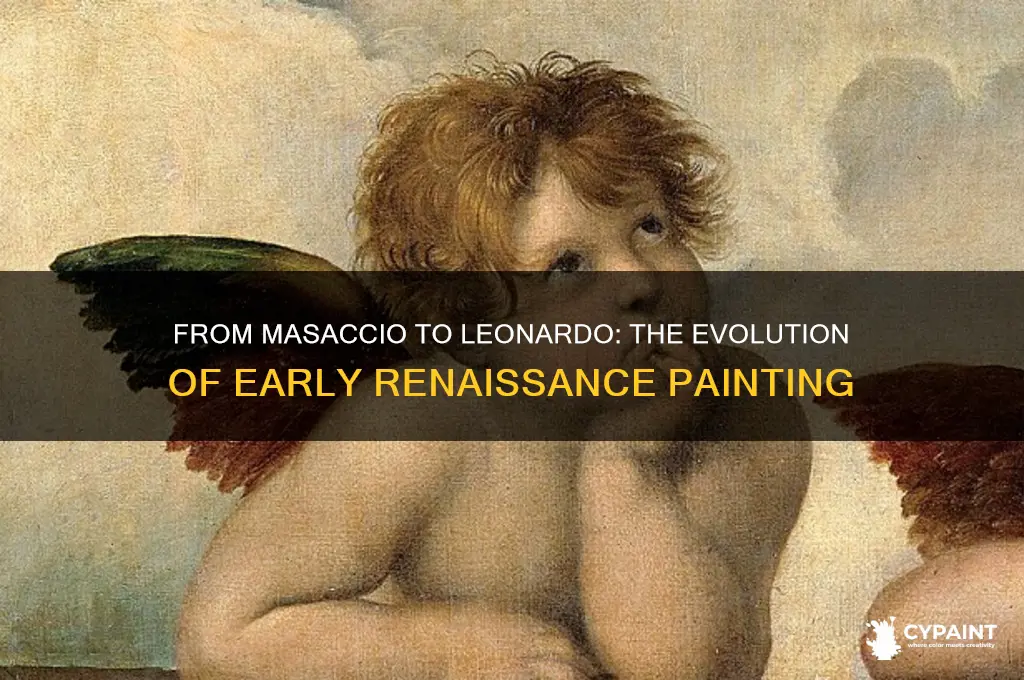 how did early renaissance painting evolve from masaccio to leonardo