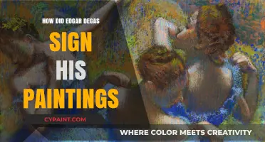 Unveiling Edgar Degas' Signature Style: How He Signed His Masterpieces