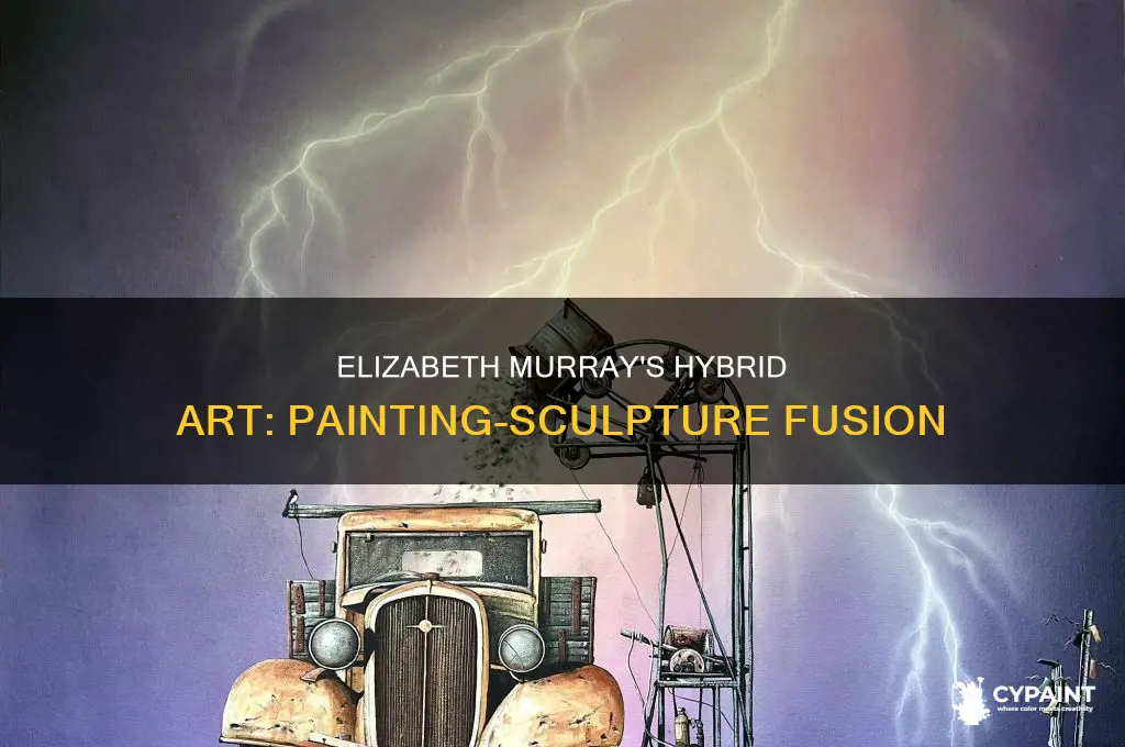 how did elizabeth murray combine painting and sculpture